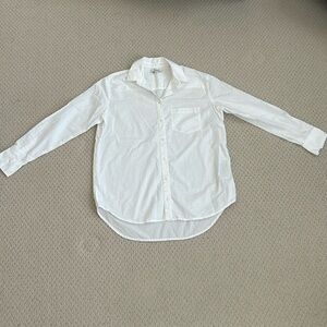 Madewell cotton oversized classic button up shirt